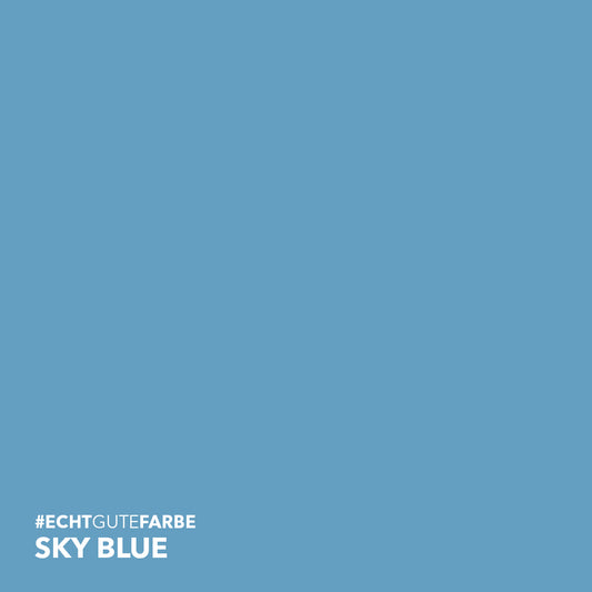 Farbtonbild des Lignocolor Farbtons Sky Blue