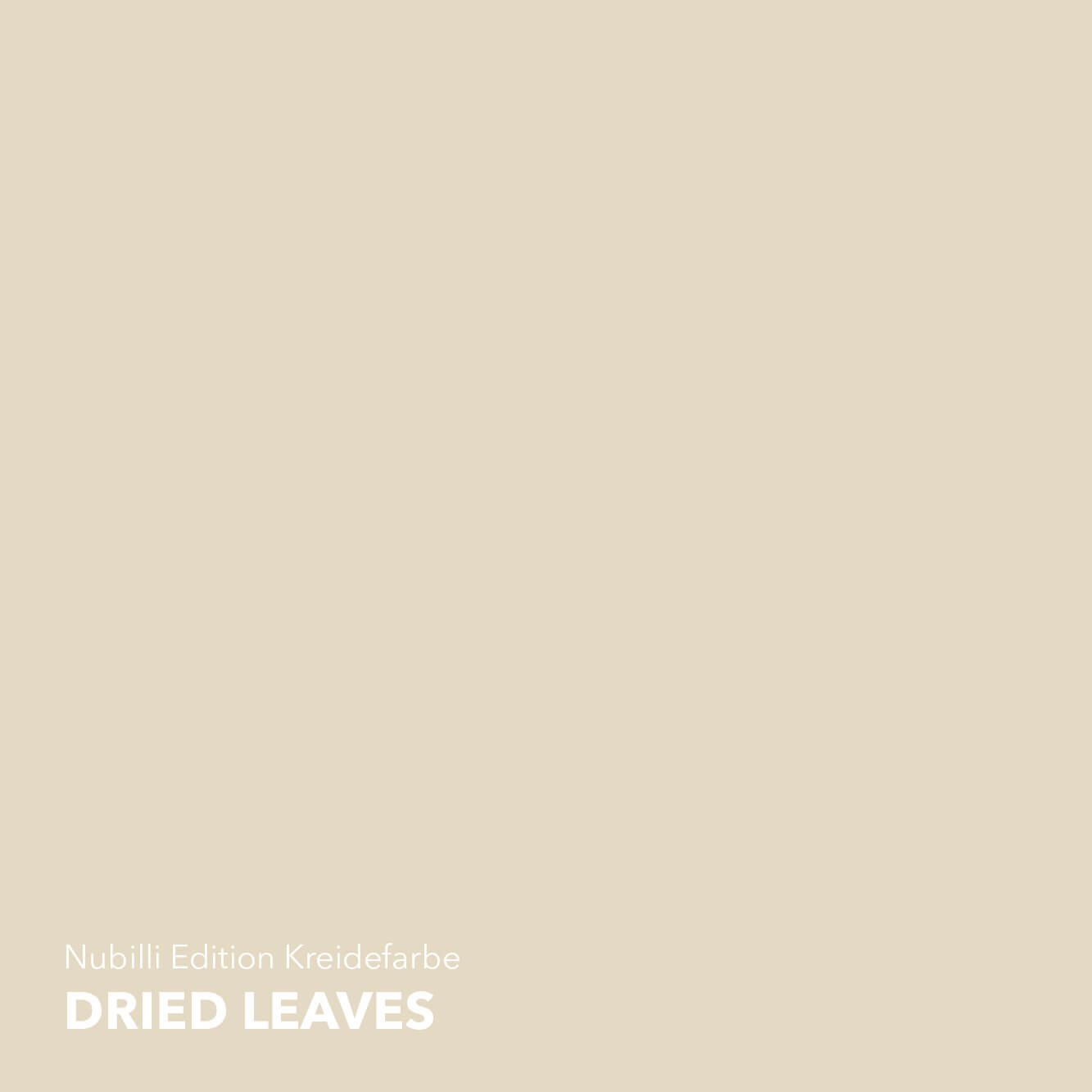 Sanftes, gelbstichiges Cremeweiss Dried Leaves aus der Nubilli Edition